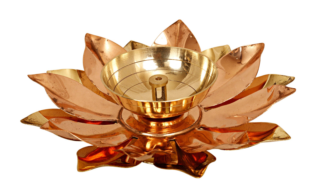Brass & Copper Plated Arti Diya Aarti Lamp BR-10