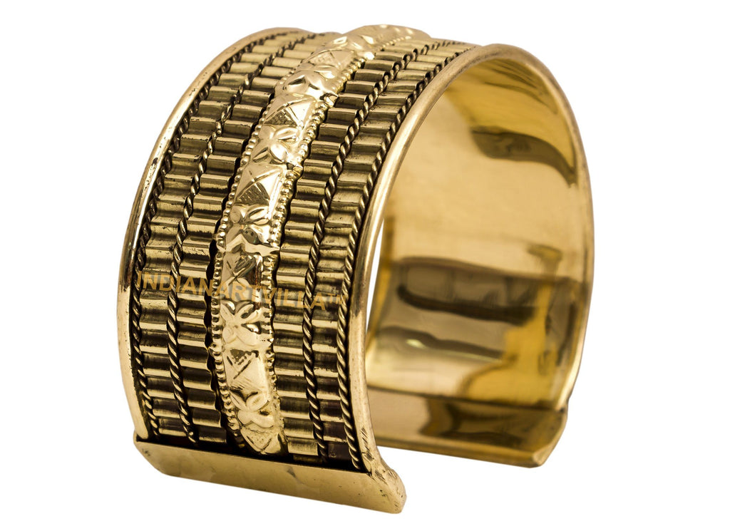 Brass Designer Kada - 3.5 cms Bracelet HR-4