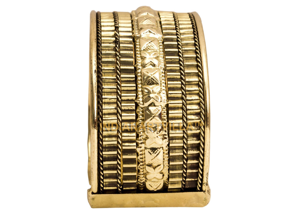 Brass Designer Kada - 3.5 cms