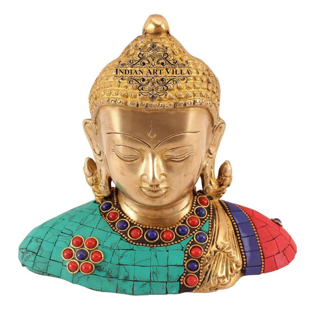Brass Designer Stone Work Buddha