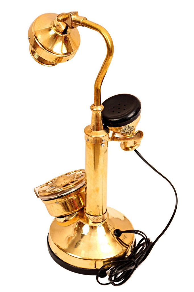 Brass Golden Candle Stick Phone - Long neck Design Home Accent HR-1