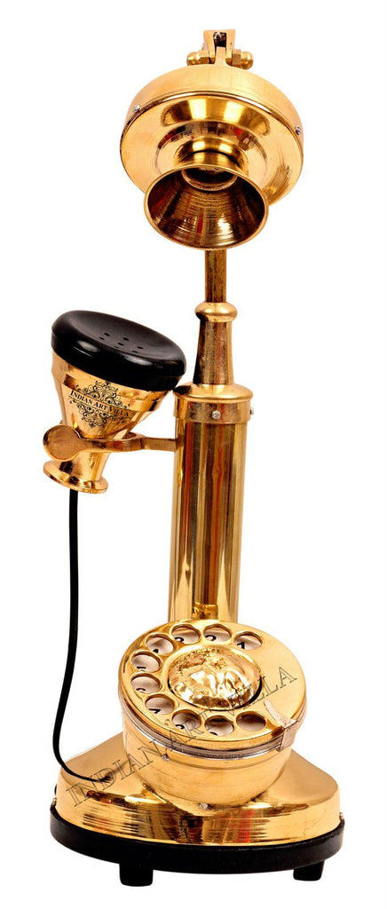 Brass Golden Candle Stick Phone - Long neck Design Home Accent HR-1