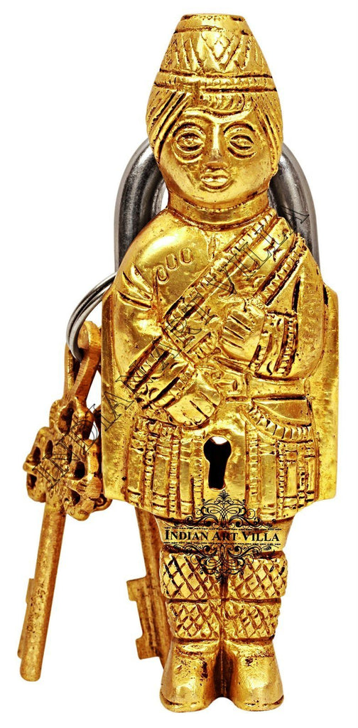 Brass Guard Design Lock with 2 Keys