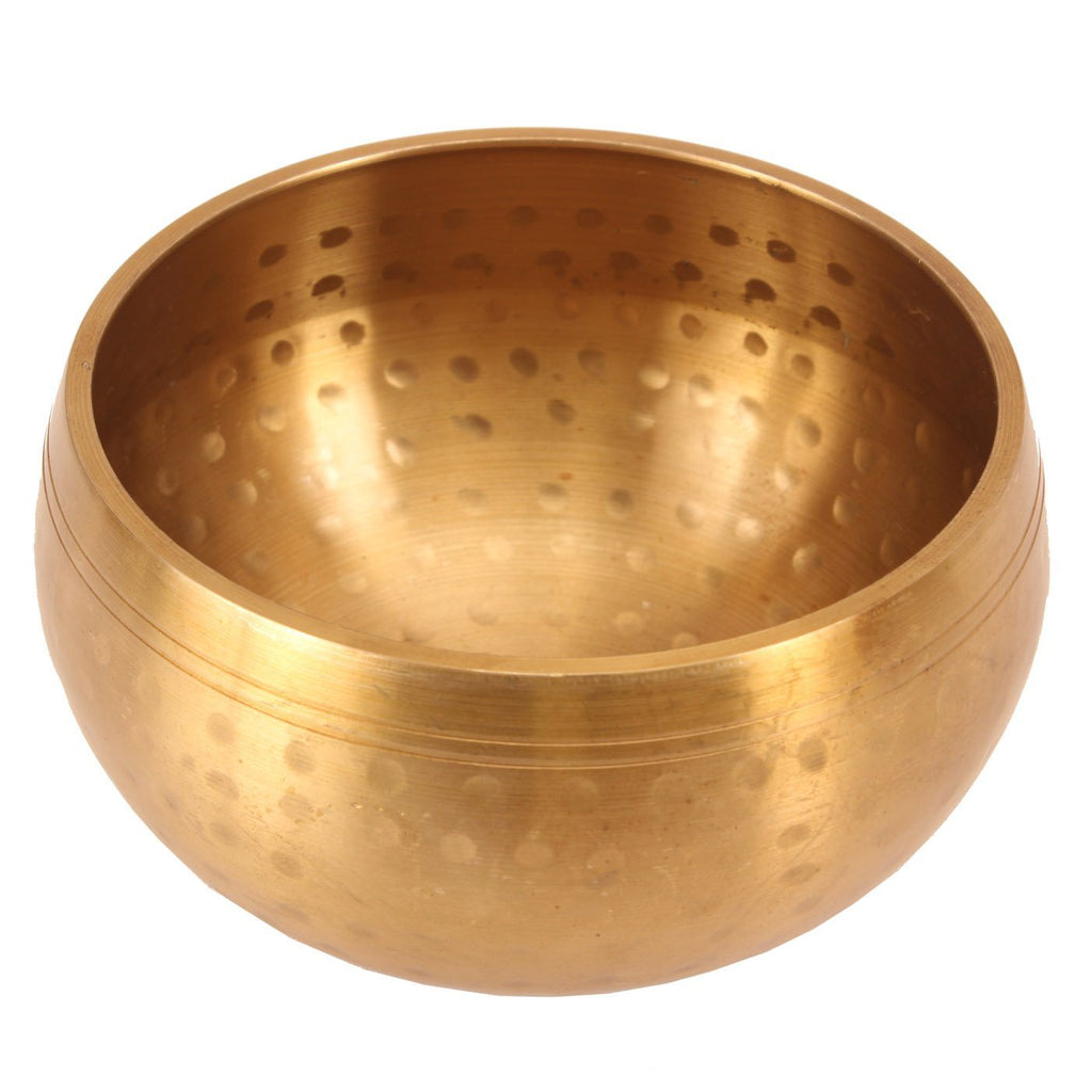Brass Hammered Design Tibetan Singing Bowl, Reduce Stress Icrease Circulation Vastu Items BR-8 