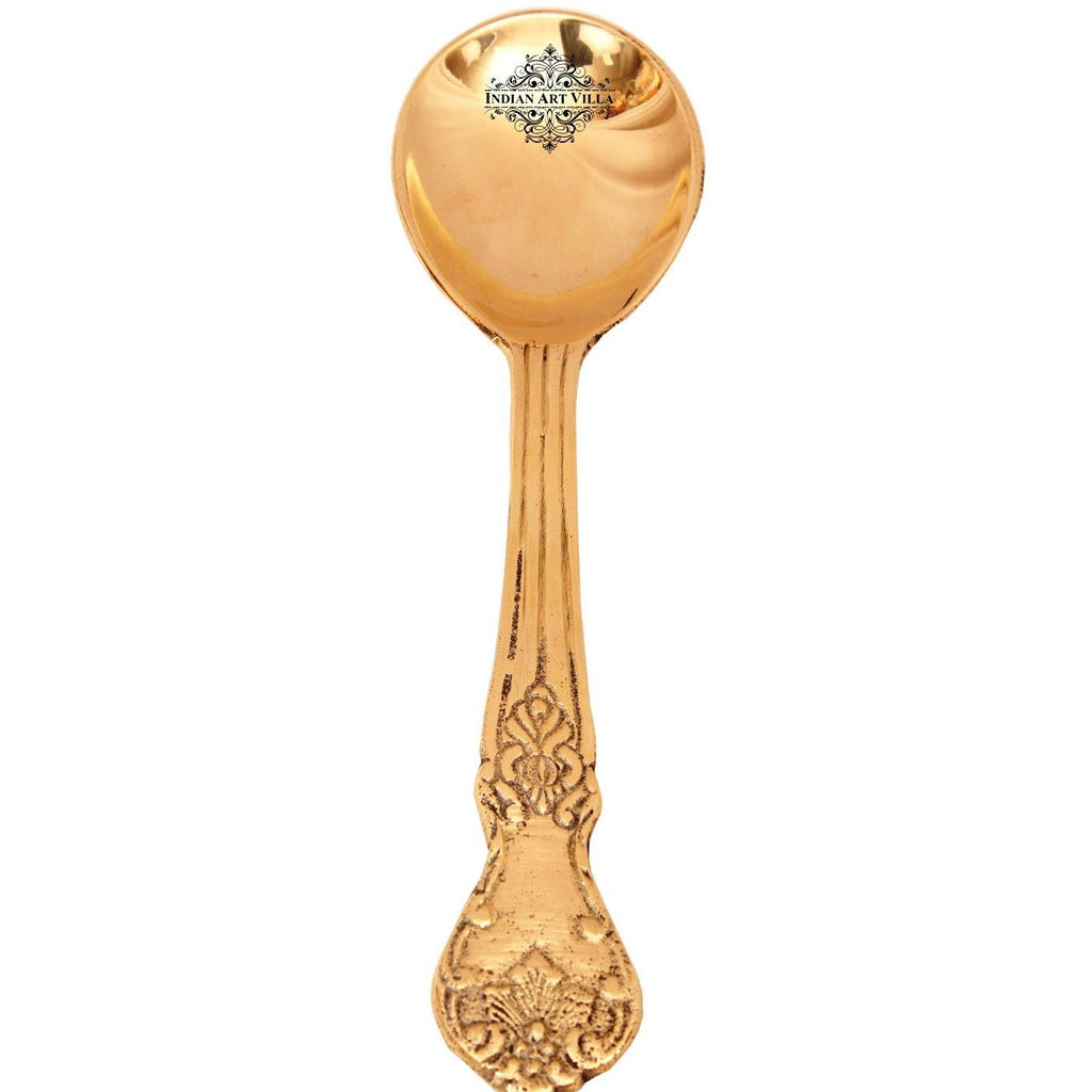 Brass Handmade Designer Serving Spoon Spoons BR-1