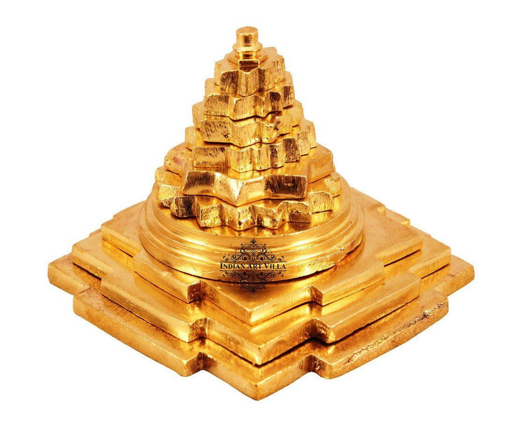 Brass Handmade Three Stage Vastu Pyramid Vastu Items Indian Art Villa