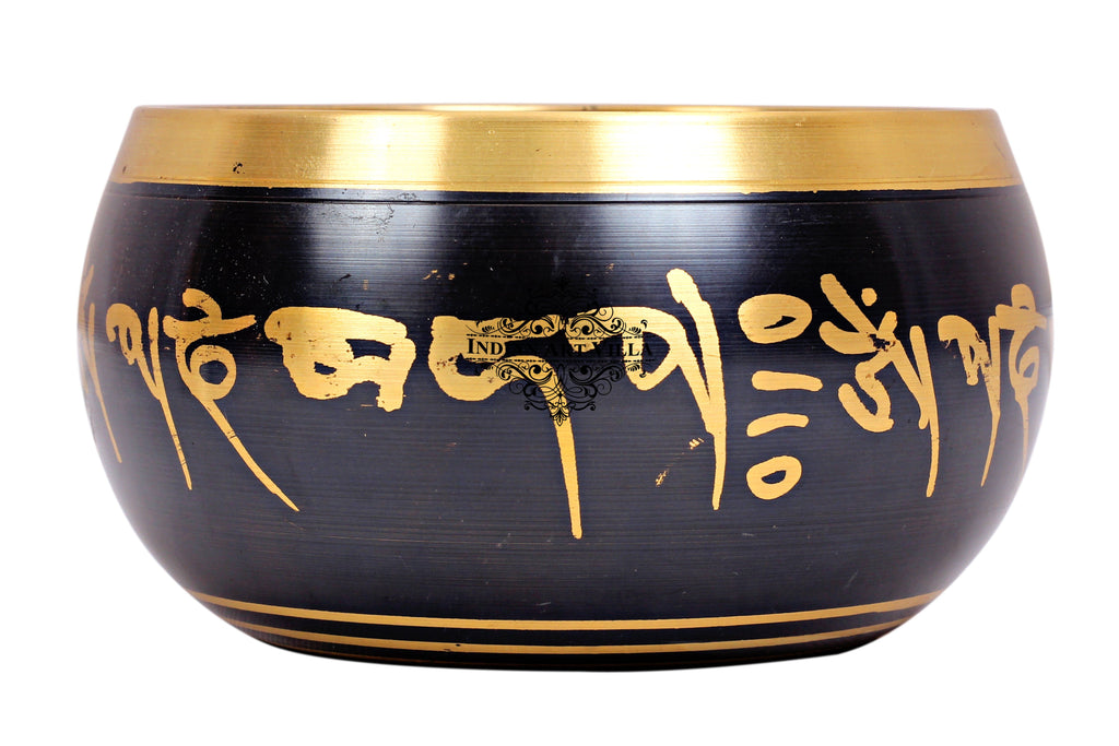 Brass Inside Buddha Design Tibetan Singing Bowl, Reduce Stress Anxiety