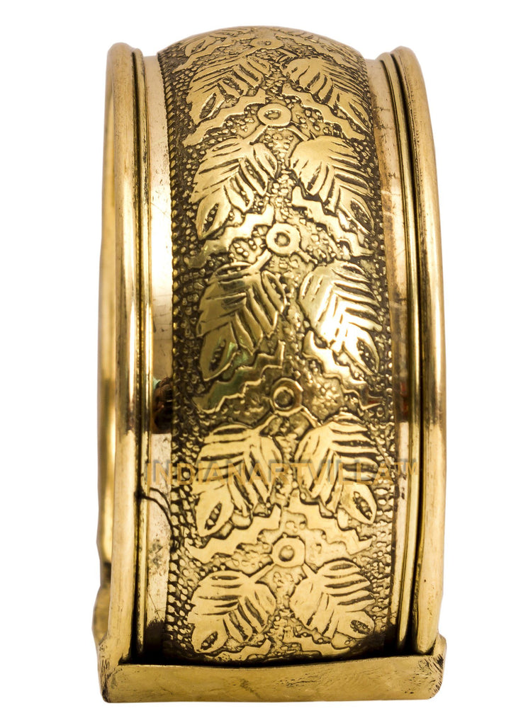 Brass Leaf Designer Kada - 3.5 cms