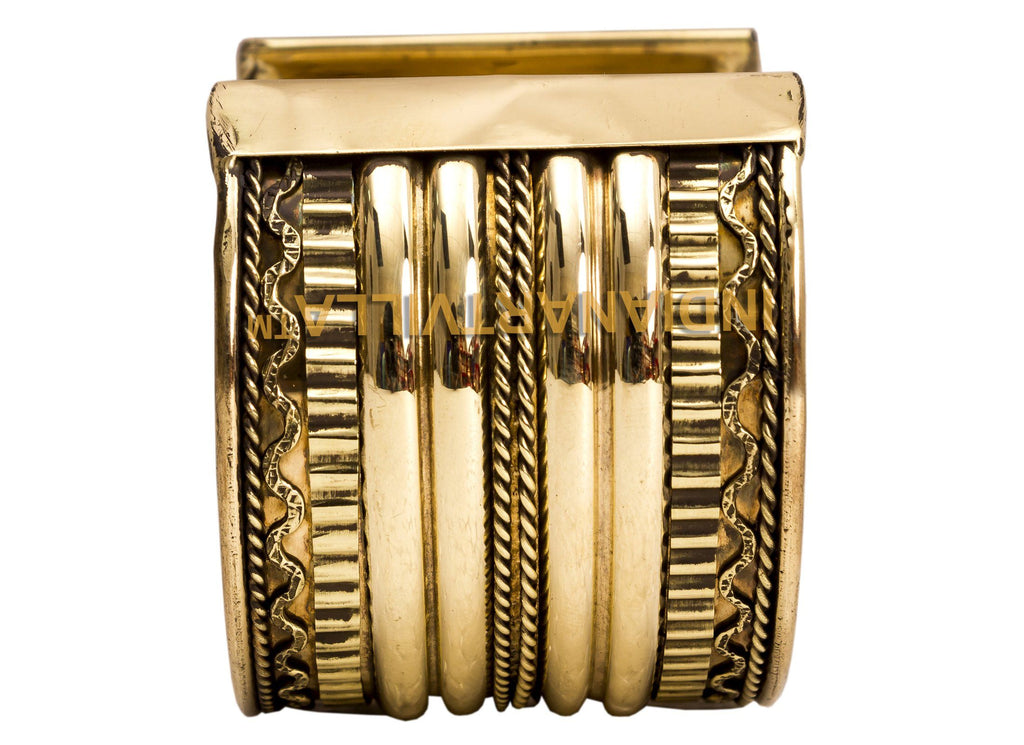 Brass Lining Design Kada - 5 cms Bracelet HR-4