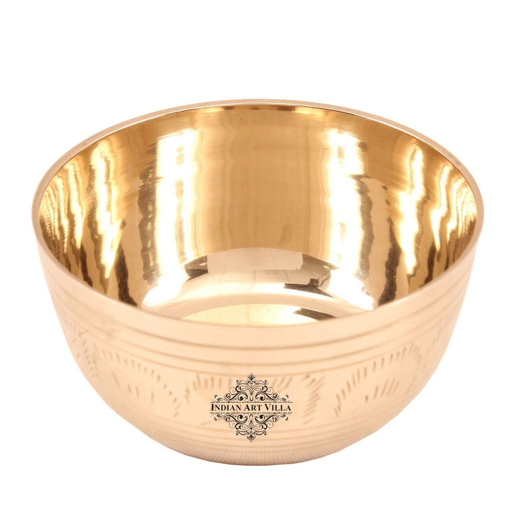 Brass Lining Design Serving Bowl Serving Dishes 10 Oz Brass Bowls Indian Art Villa