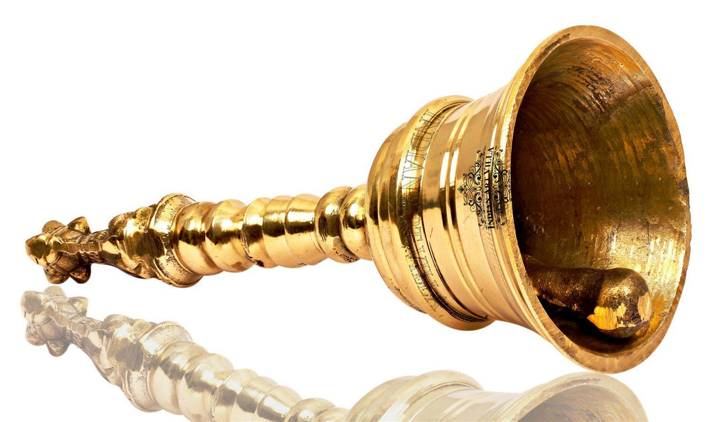 Brass Nandi Pooja Bell, 5.5'' Inch Pooja Bells CC-1 