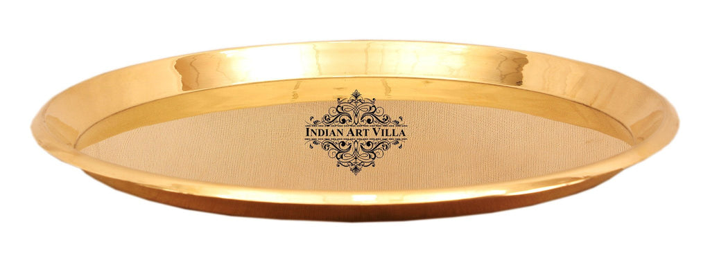 Brass Serving Plate Tray Brass Plates Indian Art Villa