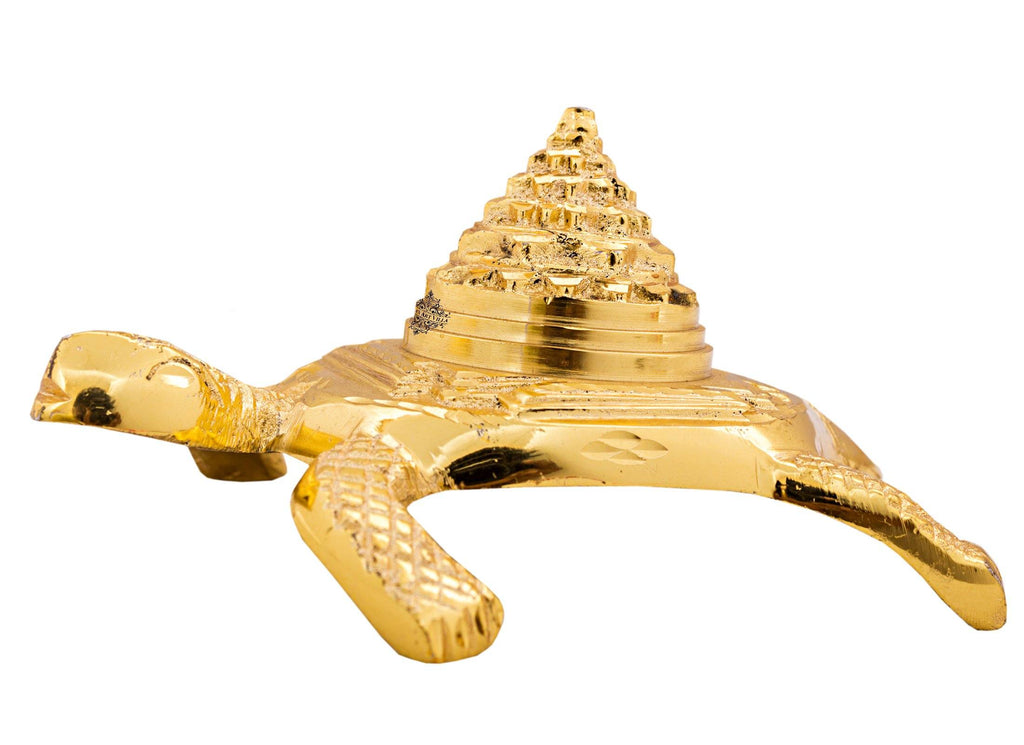 Brass Vastu Tortoise with 3 Stage Pyramid|Positive Energy Vastu Items SP-3