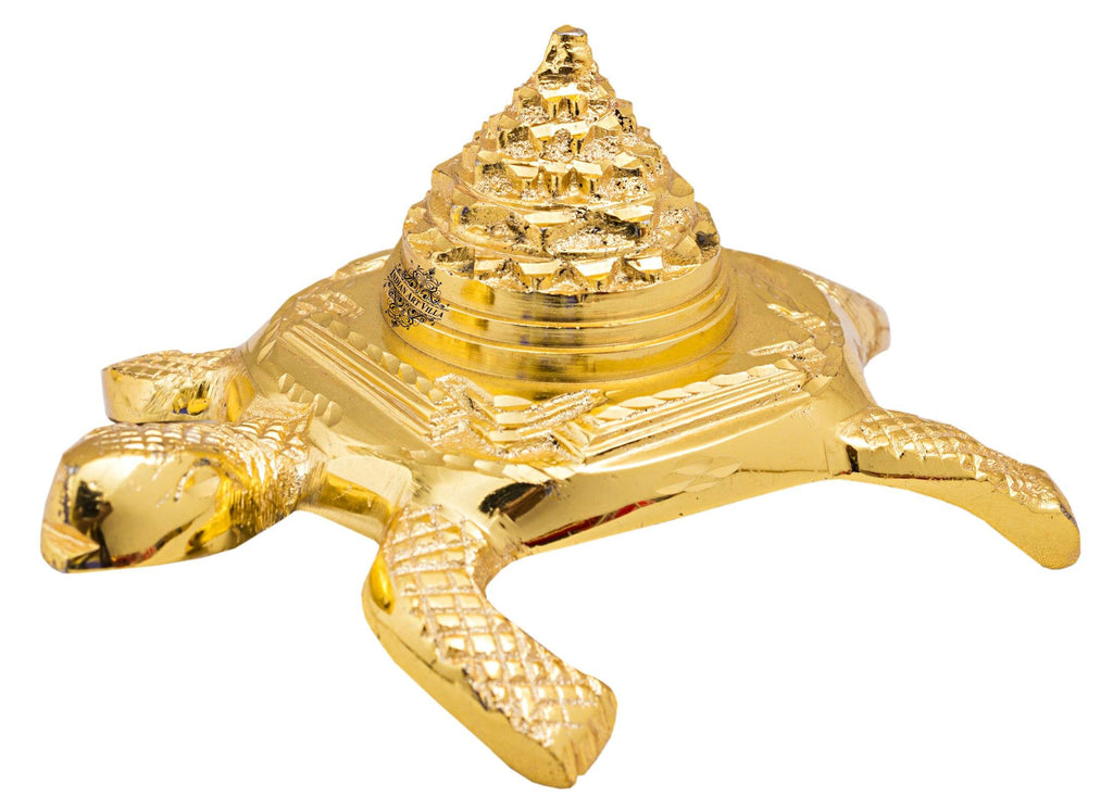 Brass Vastu Tortoise with 3 Stage Pyramid|Positive Energy
