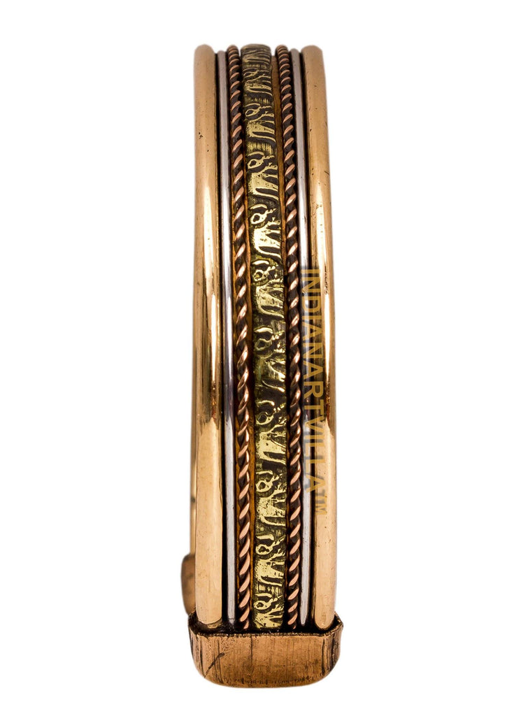 Copper Antique Rare Design Openable Designer Kada Bracelete Bangle with Magnet Bracelet HR-4