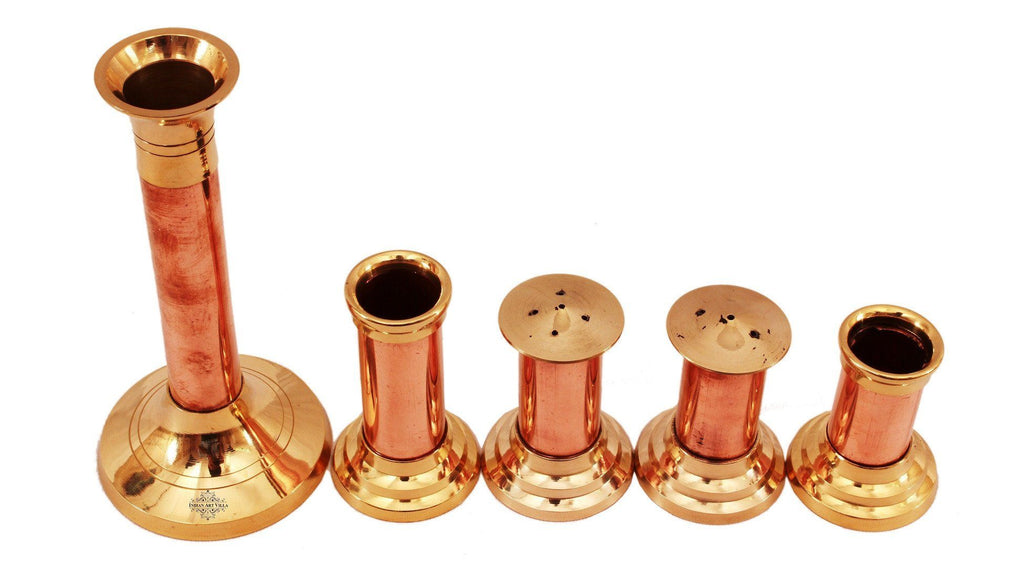 Copper Brass Set of Salt Pepper Shaker