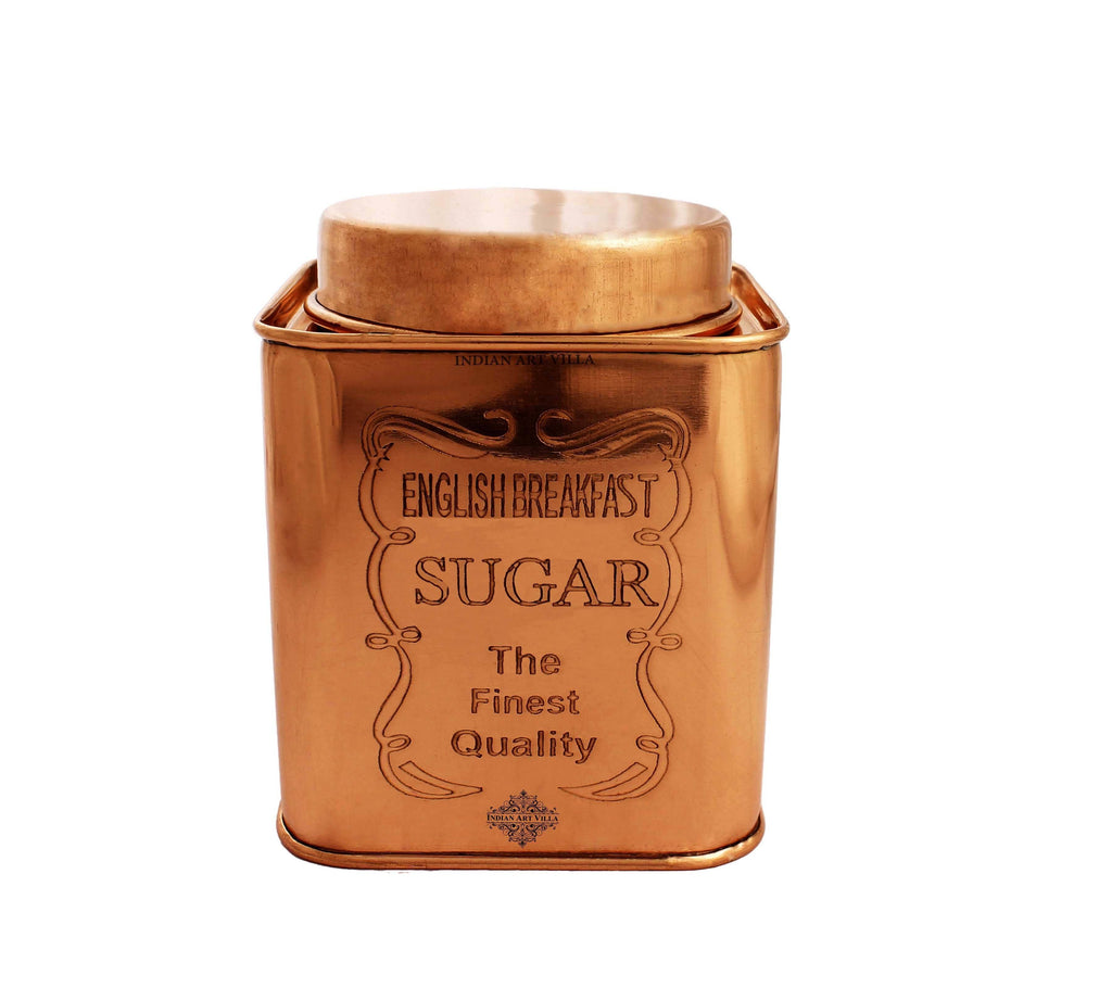 Copper Coffee & Sugar & Tea Container, 4.7'' Inch Tea Pots IAV-CC-6-162- Sugar Container 