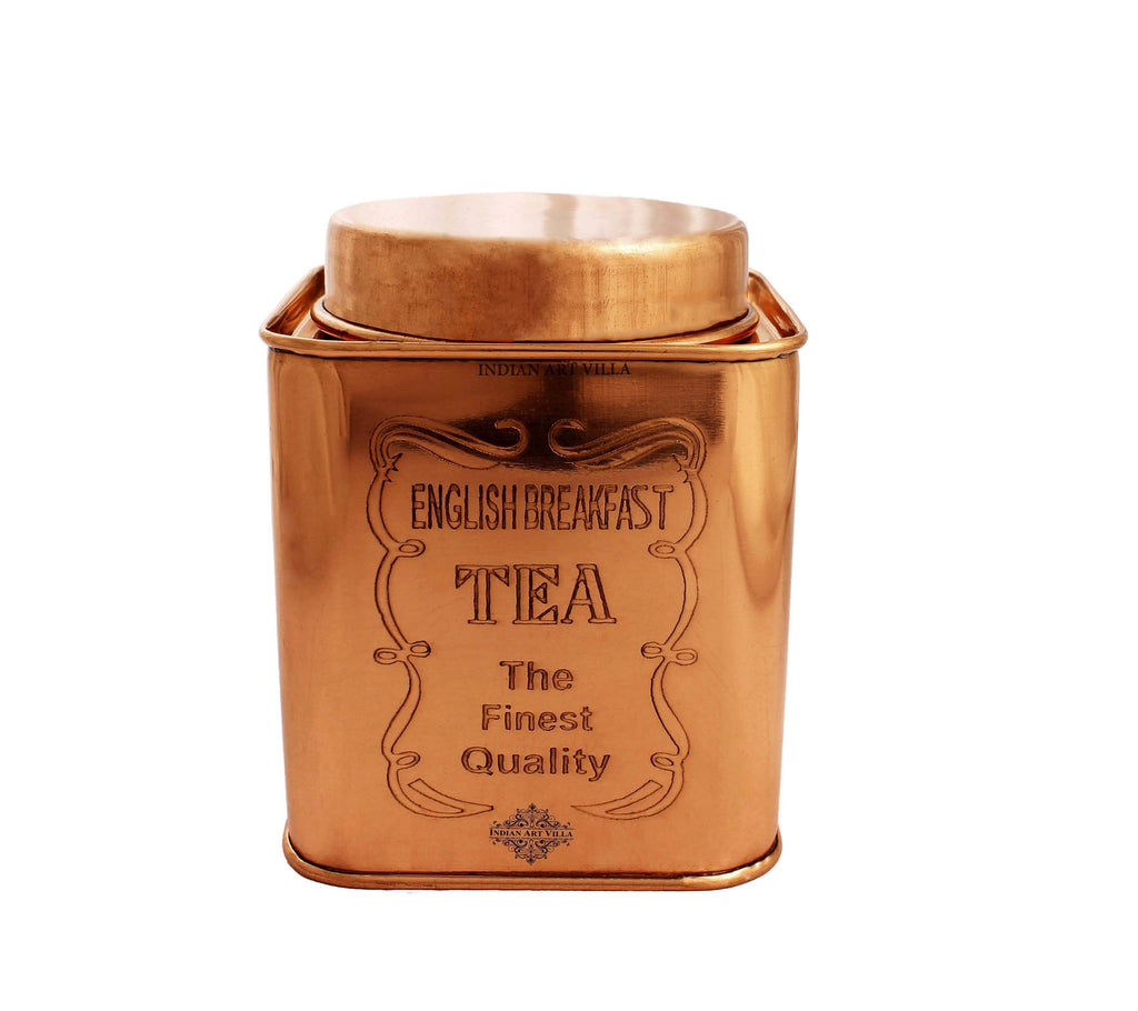 Copper Coffee & Sugar & Tea Container, 4.7'' Inch Tea Pots IAV-CC-6-162- Tea Container 