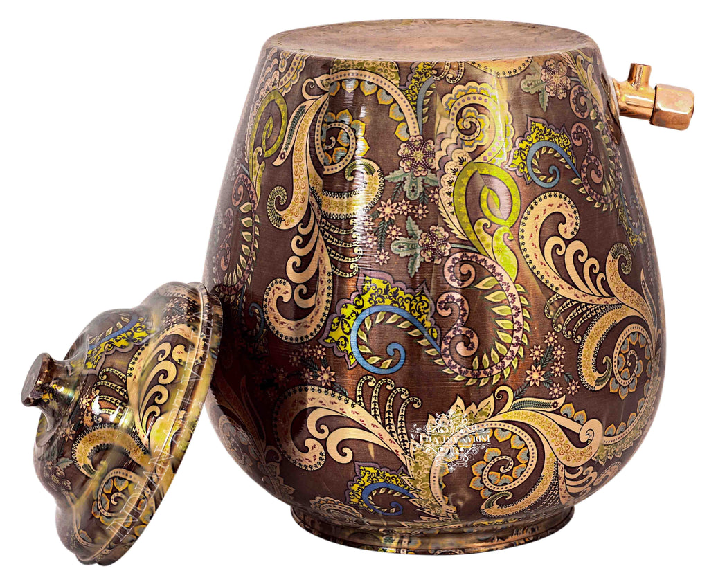 Copper Designer Brown Water Pot Water Pots IAV-CC-33-104-