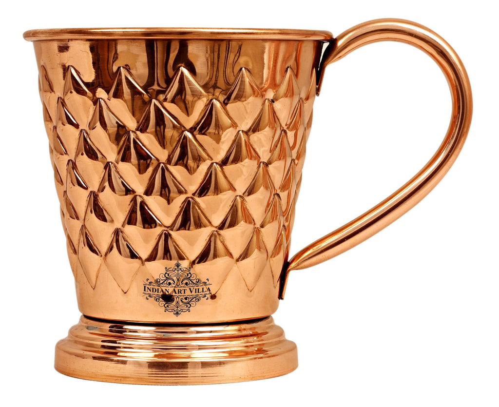 Copper Diamond Design Beer Muscow Mule Mug - 450 ML