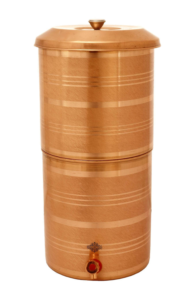 Copper Double Filter Water Pot, 439 Oz