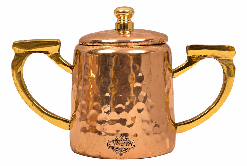 Copper Hammered Sugar Pot with Inside Tin Lining Tea Pots CC-17