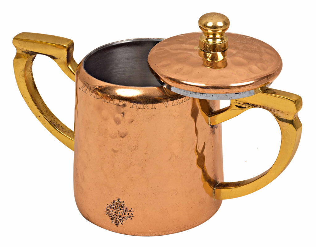 Copper Hammered Sugar Pot with Inside Tin Lining Tea Pots CC-17