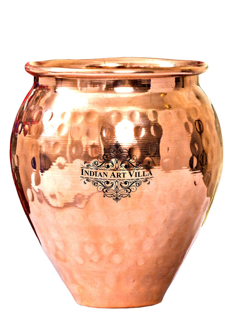 Copper Handmade Hammered Design Kulhad Glass 300 ML