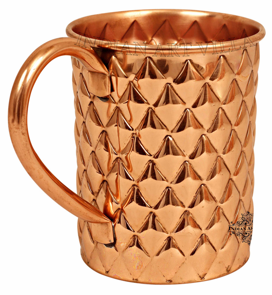 Copper New Diamond Design Beer Muscow Mule Mug - 500 ML Beer Mugs CC-30