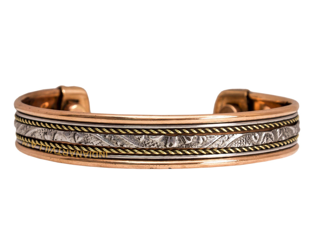 Copper Traditional Design Kada Bracelete 2 cms