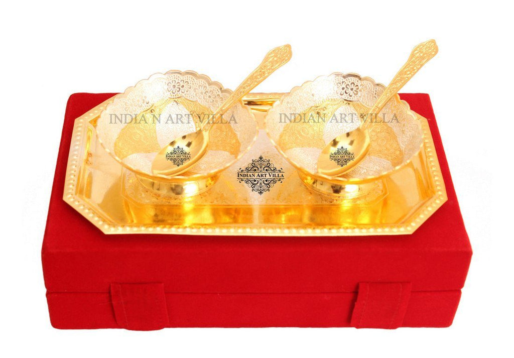 Designer Bowls and Spoons 1 Tray with Gift pack