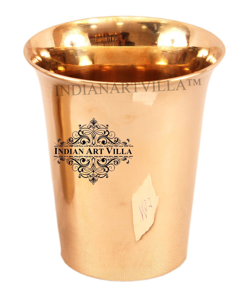 IndianArtVilla Ayurveda Beneficial Bronze Curved Glass