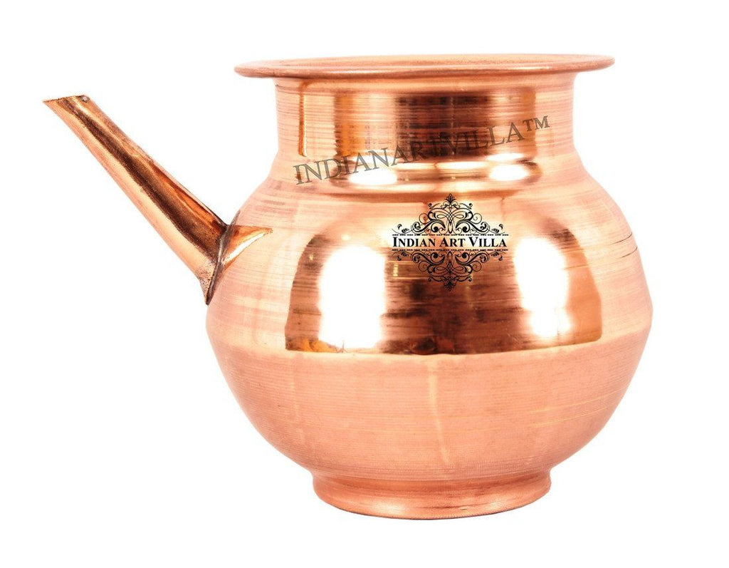 IndianArtVilla Best Quality Pure Copper Ramjhara / Karva Ram Jhara Indian Art Villa