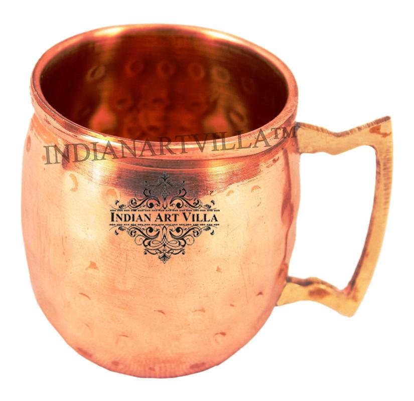 Pure Copper Hammered Shot Beer Mug 1.5 Oz Beer Mugs Indian Art Villa