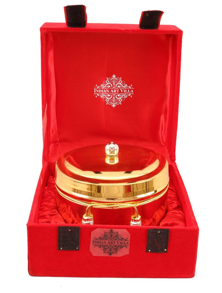 Silver Plated Gold Polish Dry Fruit Box