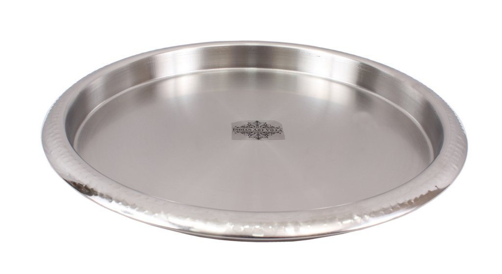 Stainless Steel Hammered Plate Thali