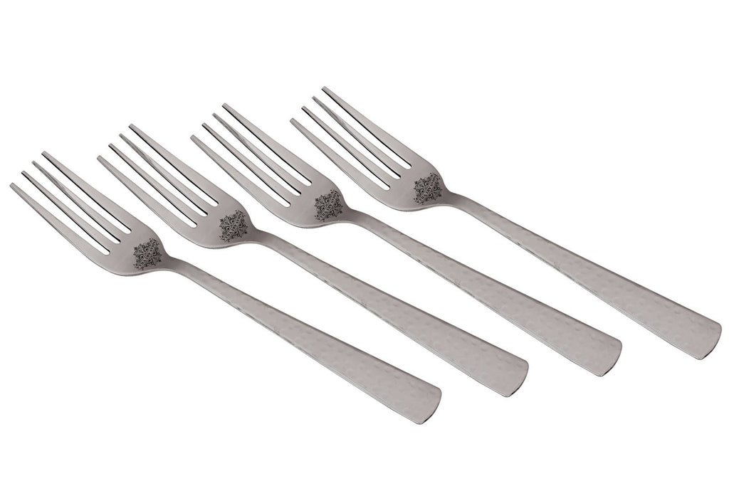 Stainless Steel Handmade Hammered Premium Quality Table Fork Cutlery Set