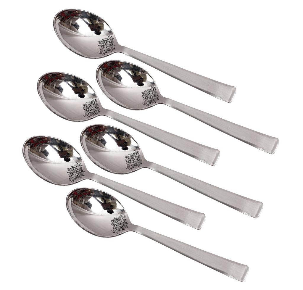 Stainless Steel Matt Finsh Premium Quality Cutlery Coffee Spoon Set Spoons SS-5 6 Pieces