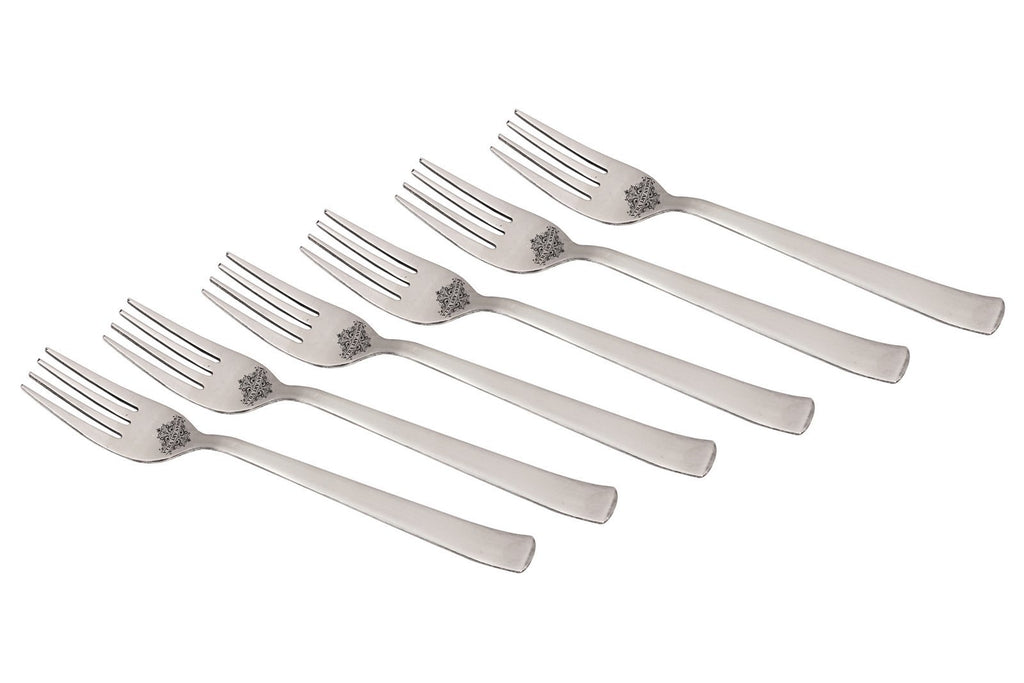 Stainless Steel Matt Finsh Premium Quality Dessert Fork Cutlery Set Forks SS-5 6 Pieces