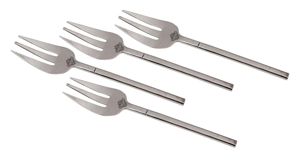 Stainless Steel New Flute Design Table Fork - 8.8'' Inch, Cutlery Set