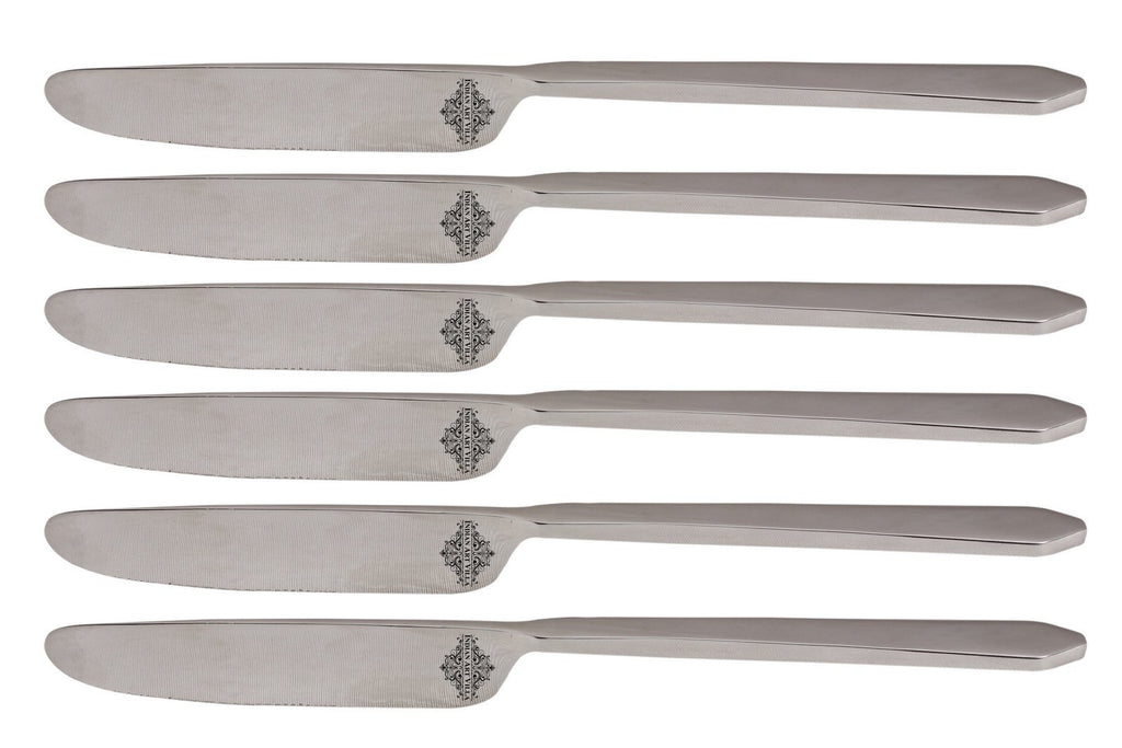 Stainless Steel New Style Triangle Edge Matt finish Knife Cutlery Set -8.5'' Inch Knives SS-8 6 Pieces