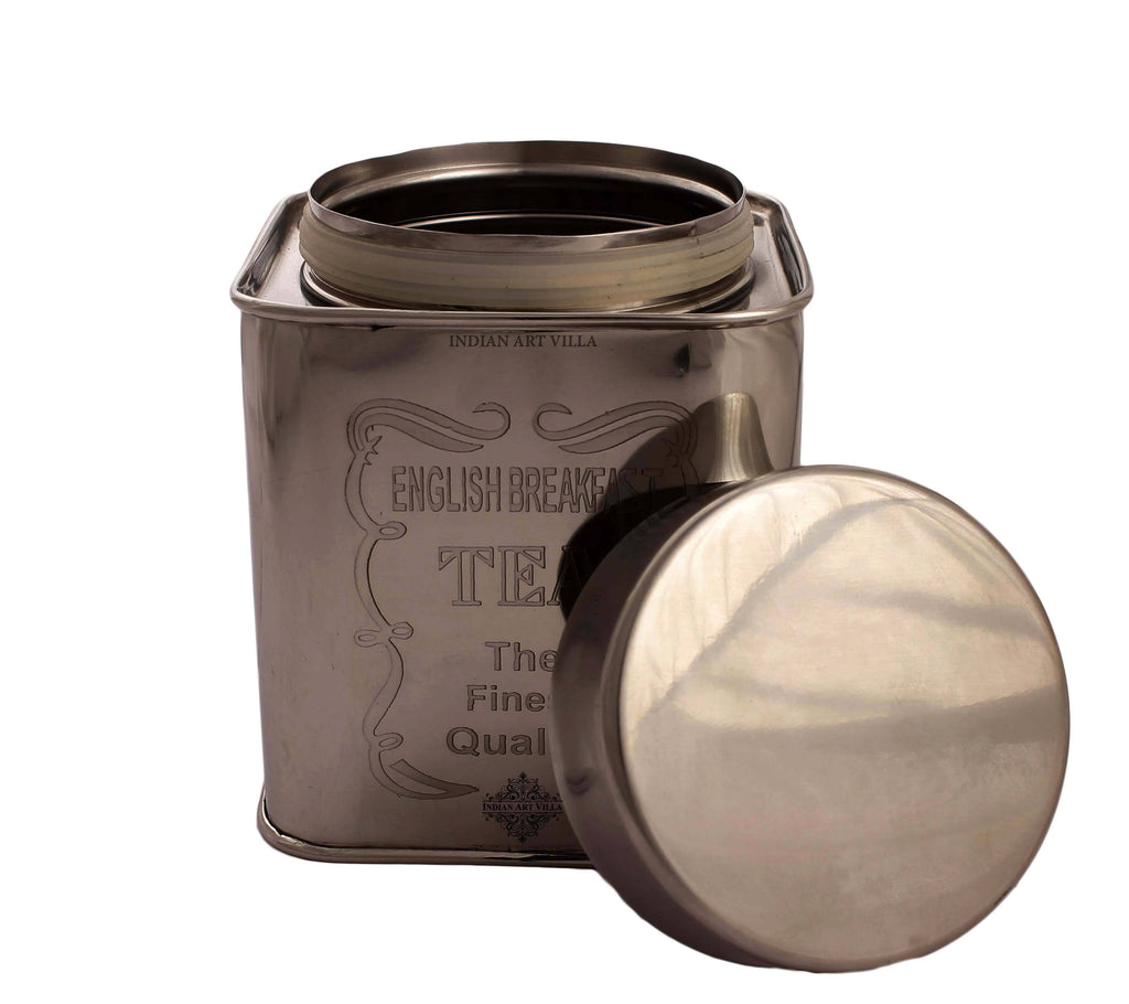 Steel Coffee & Sugar & Tea Container, 5'' Inch Steel Tea Pots IAV-CC-6-163- 