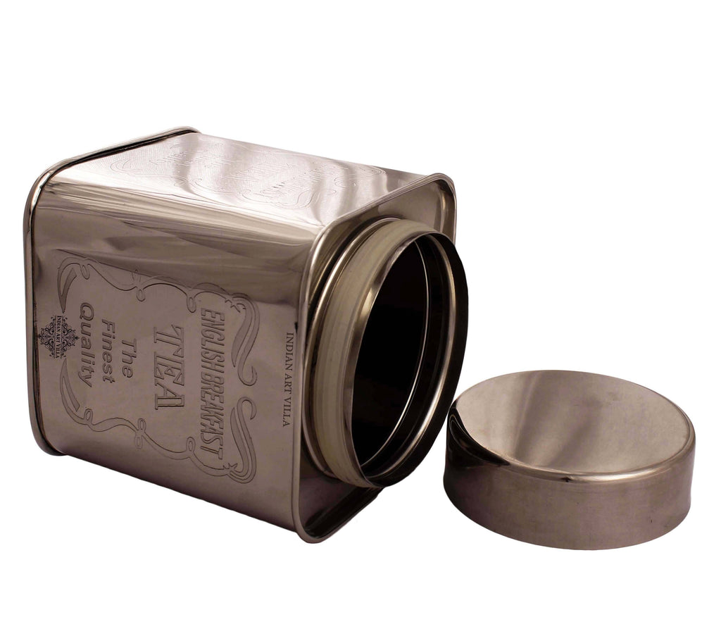 Steel Coffee & Sugar & Tea Container, 5'' Inch Steel Tea Pots IAV-CC-6-163- 