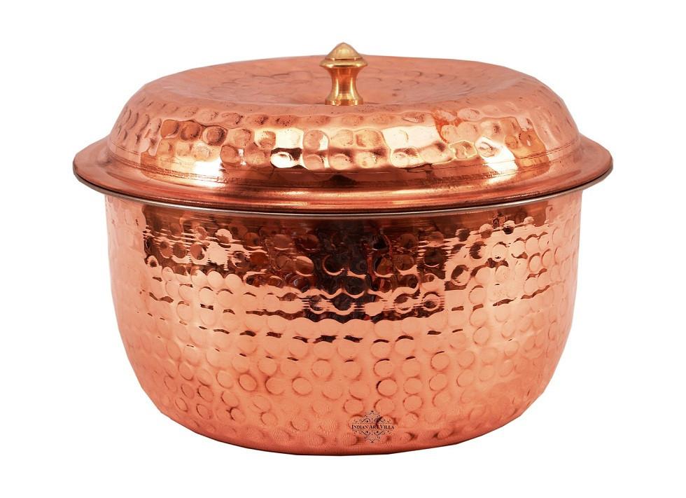 Steel Copper Casserole With Lid 40 Oz
