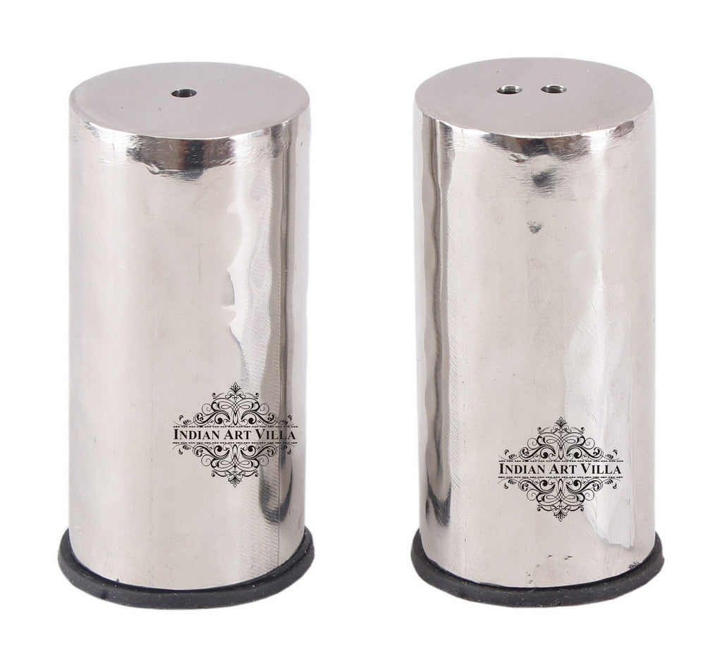 Steel Cylindrical Design Salt & Pepper Shaker Dispenser