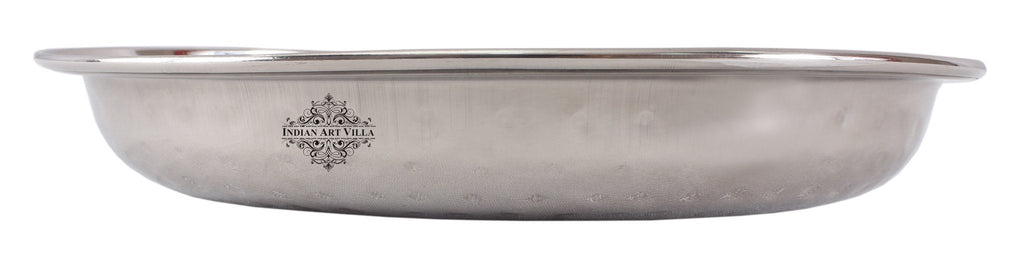 Steel Hammered Oval Platter | 400 ML | with 1 Oval Platter | 660 ML Steel Ware Serve Ware Combo Indian Art Villa
