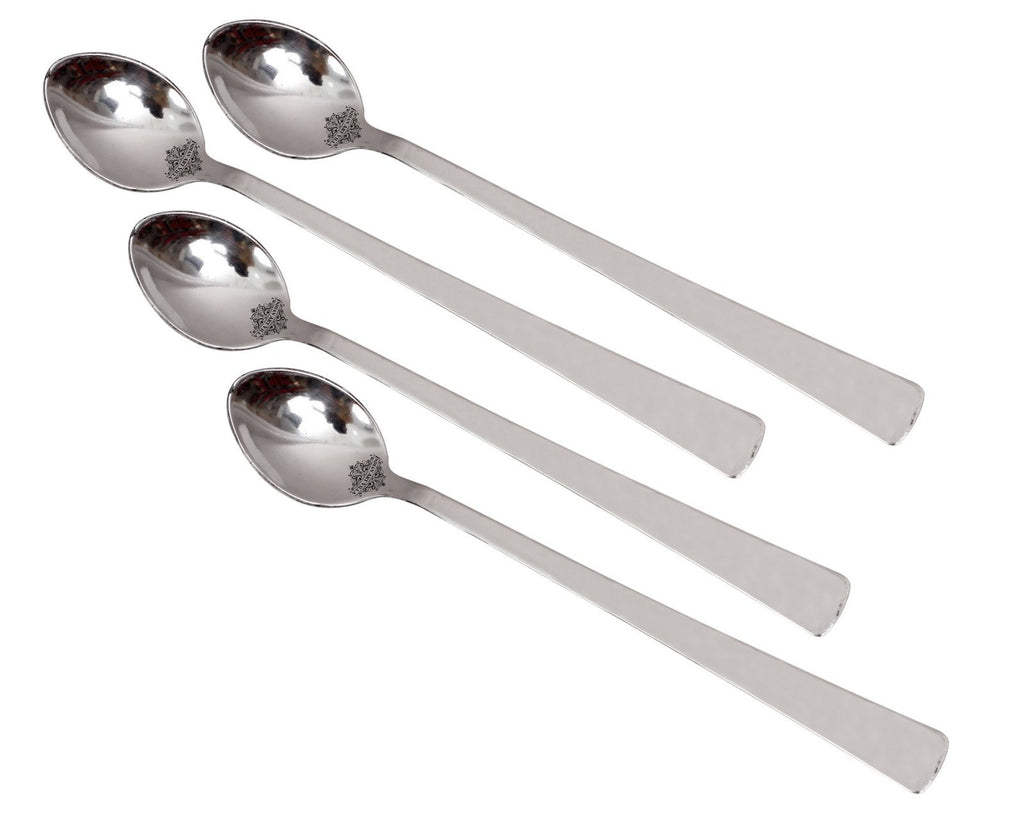 Steel Matt Finish Premium Quality Cutlery Mocktail Glass Spoon Set