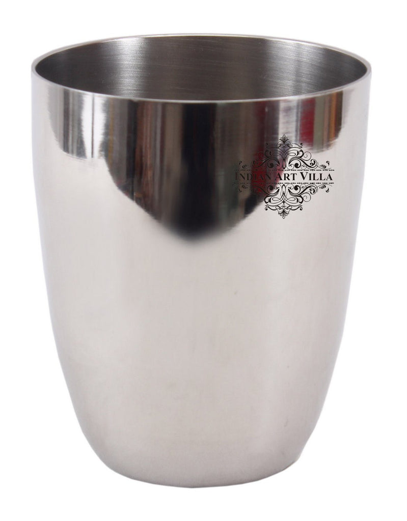 Steel Plain Glass Tumbler Cup Serving Drinking Water
