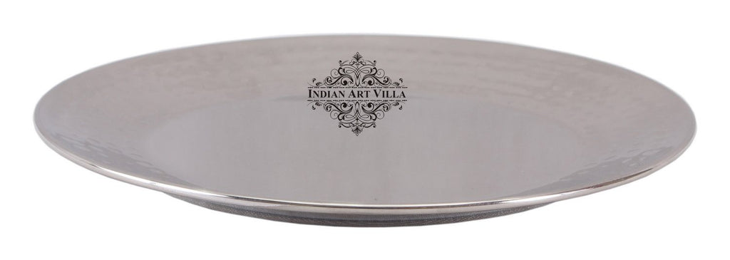 Steel Quarter Plate | Diameter 7.5 Inch - 10 Inch and 11 Inch Plates Indian Art Villa 10 Inch