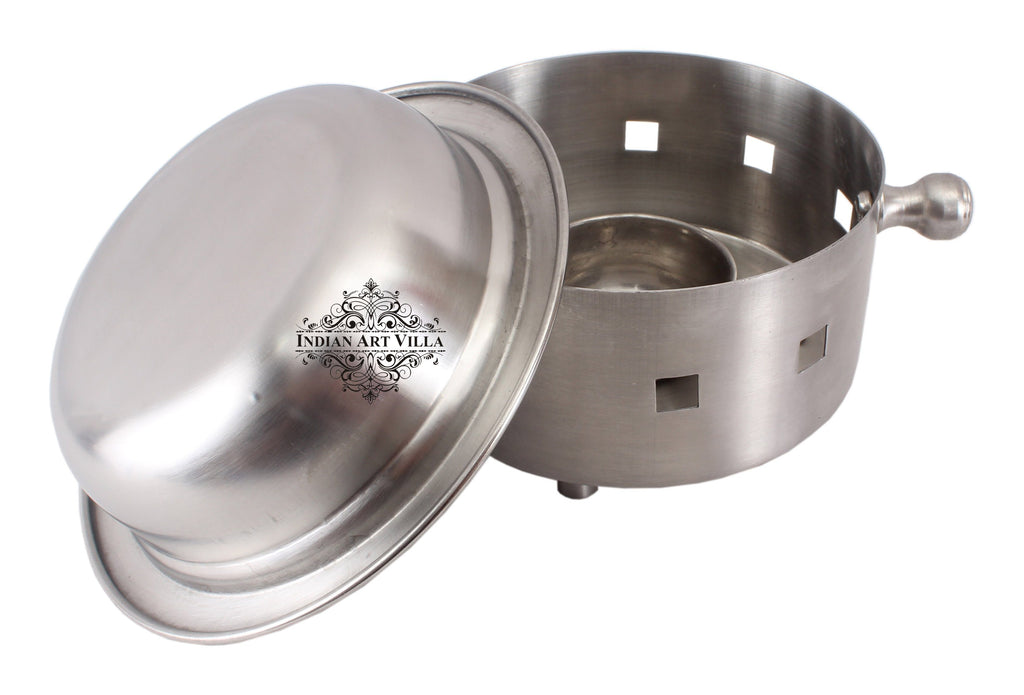 Steel Snack Warmer with Fuel Bowl|Serving Dishes Sigri SS-5